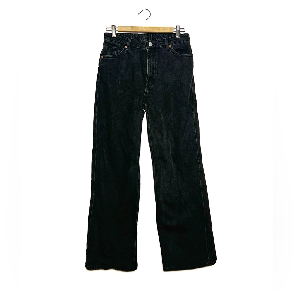 Monki | Washed Black Bootcut Jeans